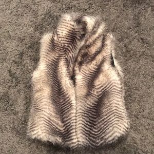 Faux fur vest